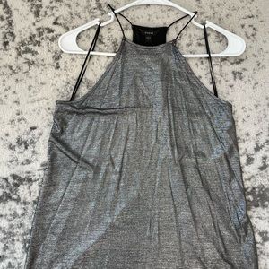 GUESS silver shimmer top